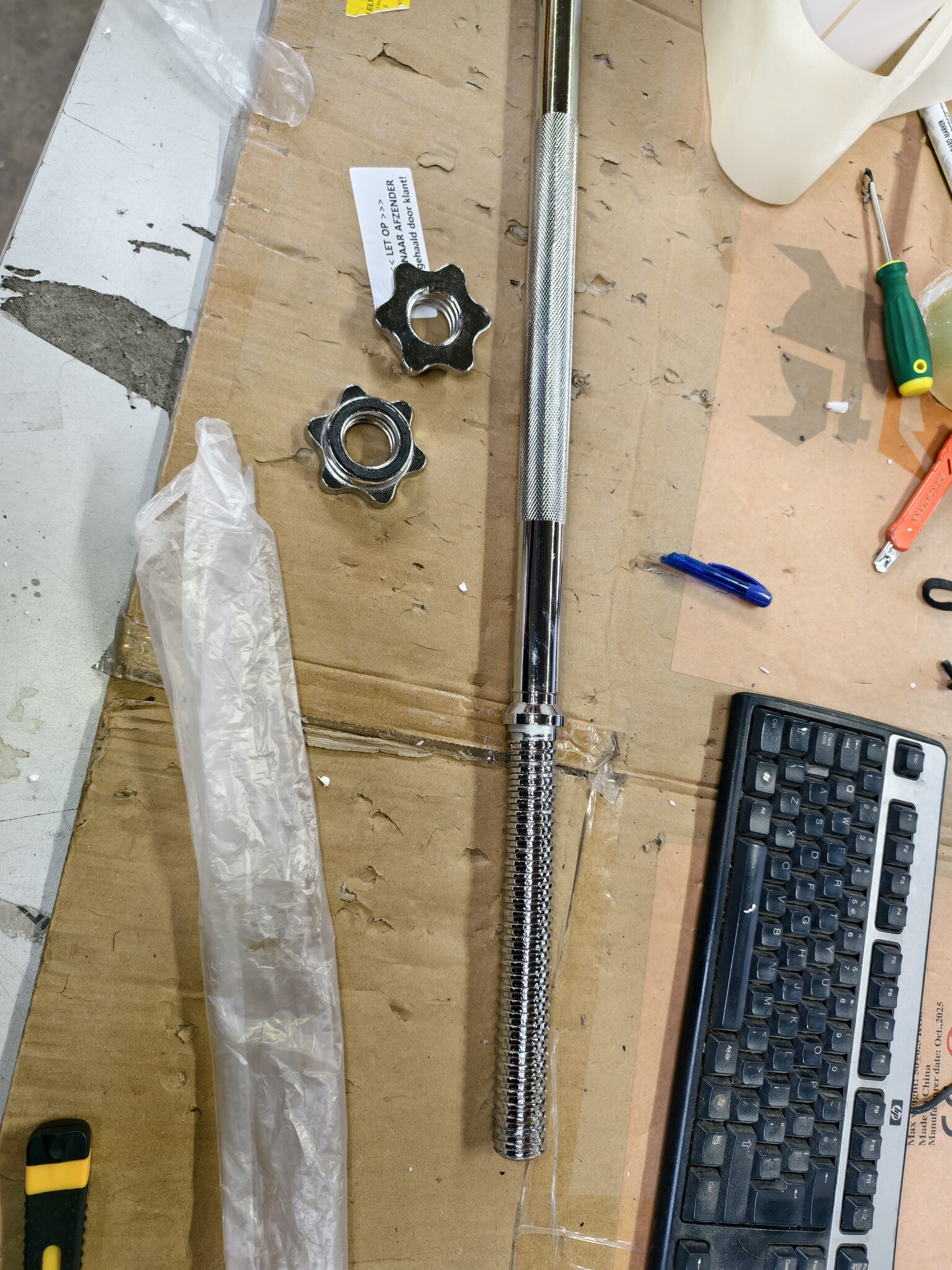 Halterstang Recht 150cm 28mm - 36% Korting