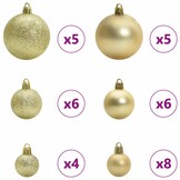 vidaXL Kerstbal Set (150 LED, Goud) - 29% Korting