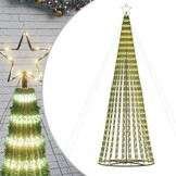 vidaXL LED-kerstboom 300 cm - 688 LEDs Warm Wit - 60% Korting