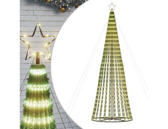 vidaXL LED-kerstboom 300 cm - 688 LEDs Warm Wit - 60% Korting