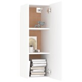 VidaXL TV-meubel 30,5x30x90 cm Bewerkt Hout Wit - 55% Korting