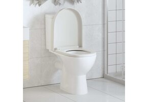 vidaXL Toiletbril Soft-Close Vierkant Wit - 67% Korting