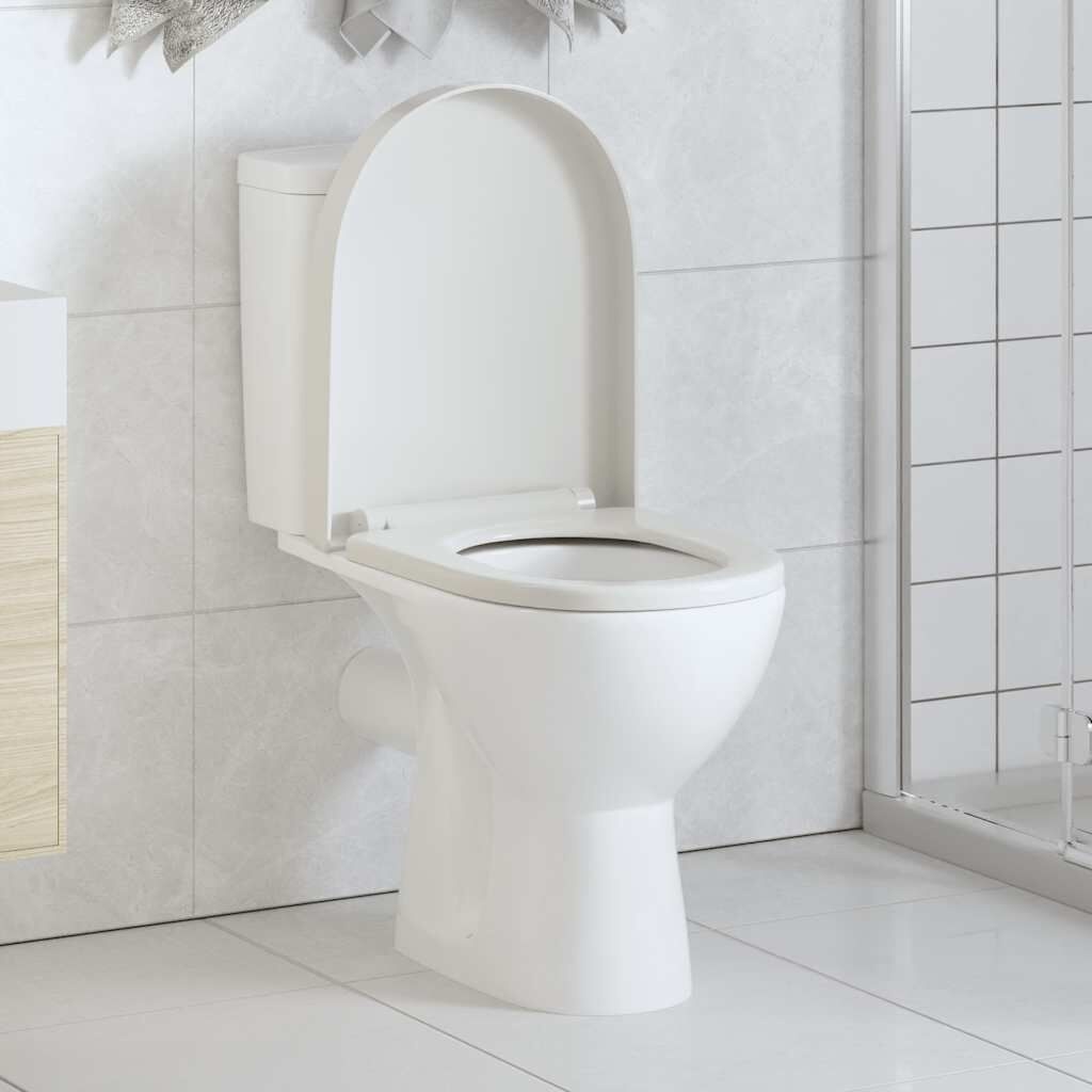 vidaXL Toiletbril Soft-Close Vierkant Wit - 67% Korting