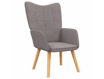 VidaXL Taupe Stof Relaxstoel - 71% Korting!