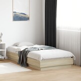 VidaXL Houten Bedframe Sonoma Eiken 75x190 cm - 65% Korting!
