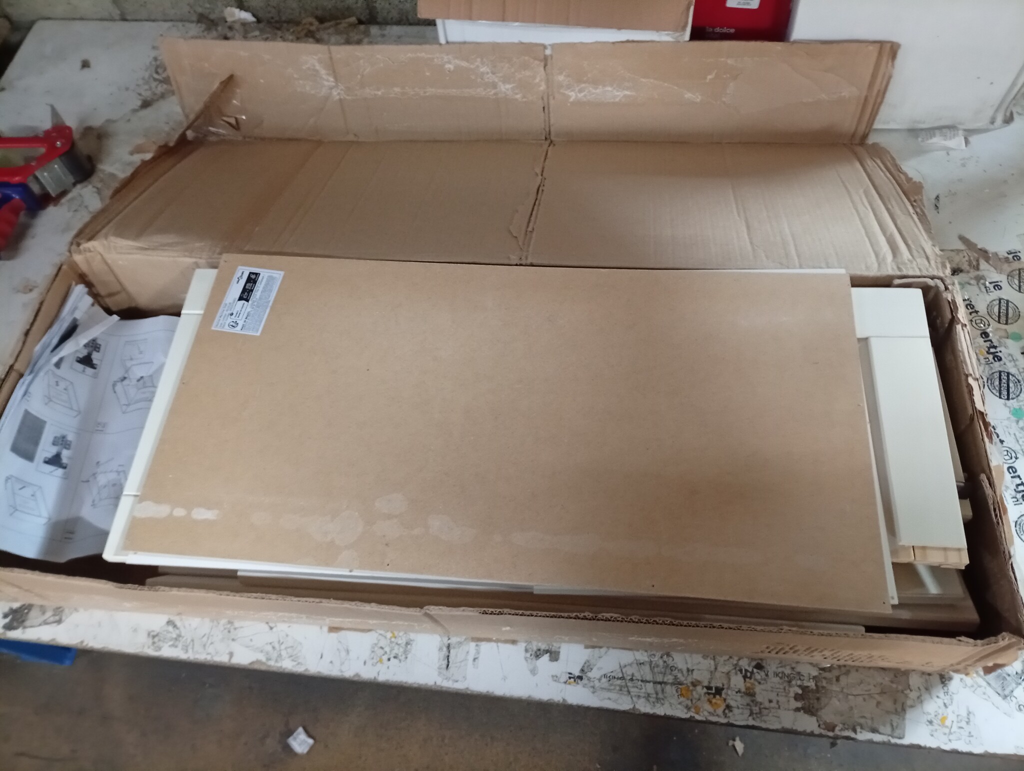 vidaXL Wasmachinekast VIGO Wit - 59% Korting!