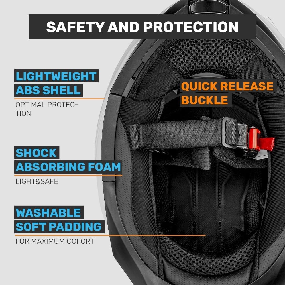 Westt Torque X Modulaire Motorhelm Matgrijs L - Nu 22% Korting