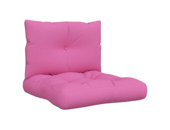 vidaXL Palletkussens Roze - 2 stuks - 29% Korting