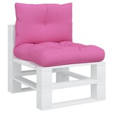 vidaXL Palletkussens Roze - 2 stuks - 29% Korting