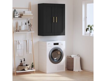 VidaXL Wandkast 69,5x34x90cm Bewerkt Hout Zwart - 33% Korting!