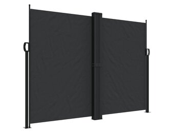 VidaXL Uittrekbaar Windscherm 180x1000 cm Zwart - 34% Korting!