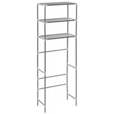 vidaXL Toilet Opbergrek 3-laags Zilver (51% Korting)