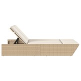 vidaXL Ligbed 2-persoons Poly Rattan Beige - 34% Korting!
