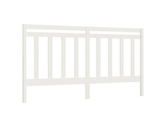 vidaXL Hoofdbord Grenenhout Wit - 49% Korting