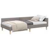 vidaXL Hoekbed Taupe - 34% Korting