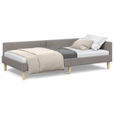 vidaXL Hoekbed Taupe - 34% Korting