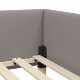 vidaXL Hoekbed Taupe - 34% Korting