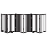 vidaXL Hondenhek Inklapbaar (58% Korting) - 300 cm Vurenhout Zwart