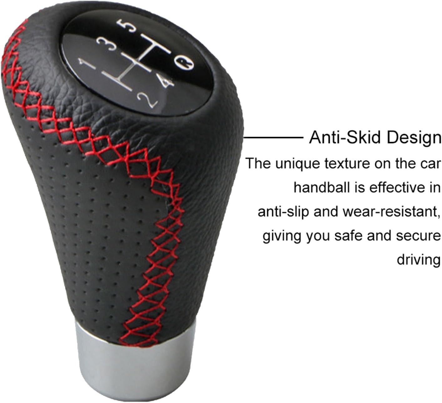 Gerookte Lederen Versnellingspookknop - 5 Versnellingen - 19% Korting