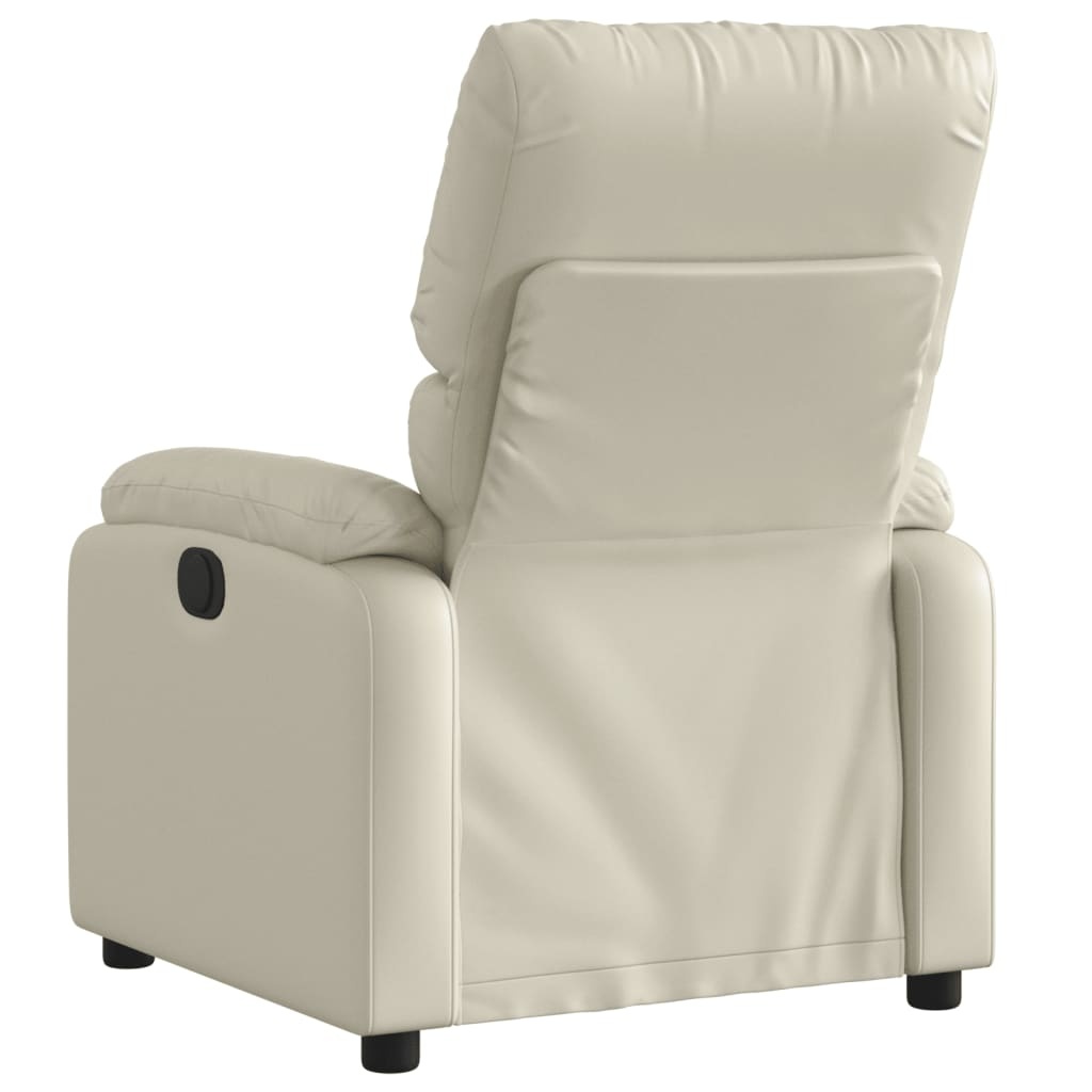 vidaXL Fauteuil Kunstleer Crème - 61% Korting!