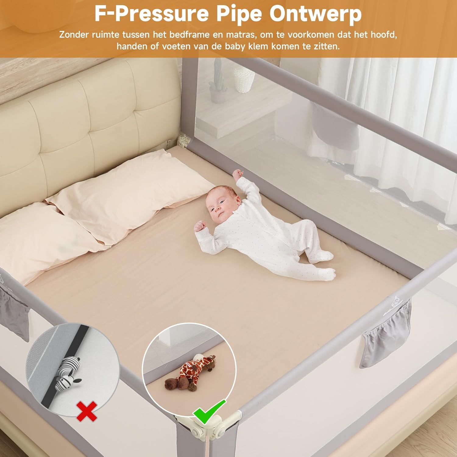 Bedhek 180cm voor Kinderen - 61% Korting