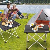 Compacte Aluminium Campingtafel Zwart Klein - 56% Korting