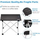 Compacte Aluminium Campingtafel Zwart Klein - 56% Korting