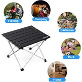 Compacte Aluminium Campingtafel Zwart Klein - 56% Korting