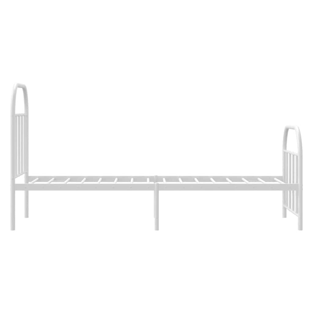 VidaXL Metalen Bedframe Wit 75x190 cm - 52% Korting