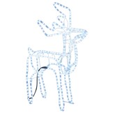 vidaXL Kerstfiguur Rendier Koudwit - 76x42x87 cm | -51%