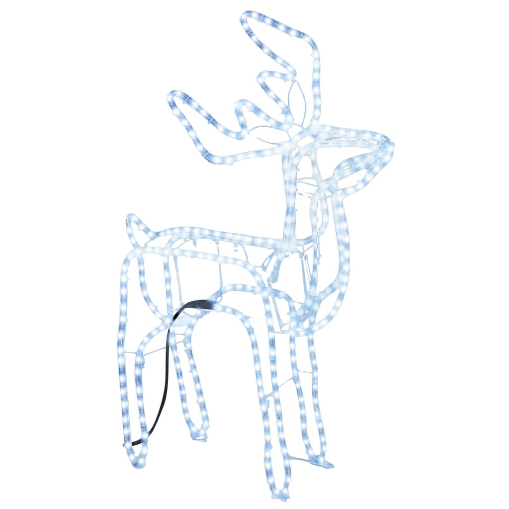 vidaXL Kerstfiguur Rendier Koudwit - 76x42x87 cm | -51%
