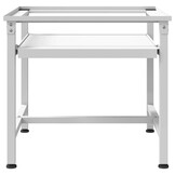 vidaXL Wasmachineverhoger met schap - Wit (33% korting)