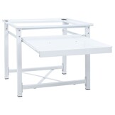 vidaXL Wasmachineverhoger met schap - Wit (33% korting)