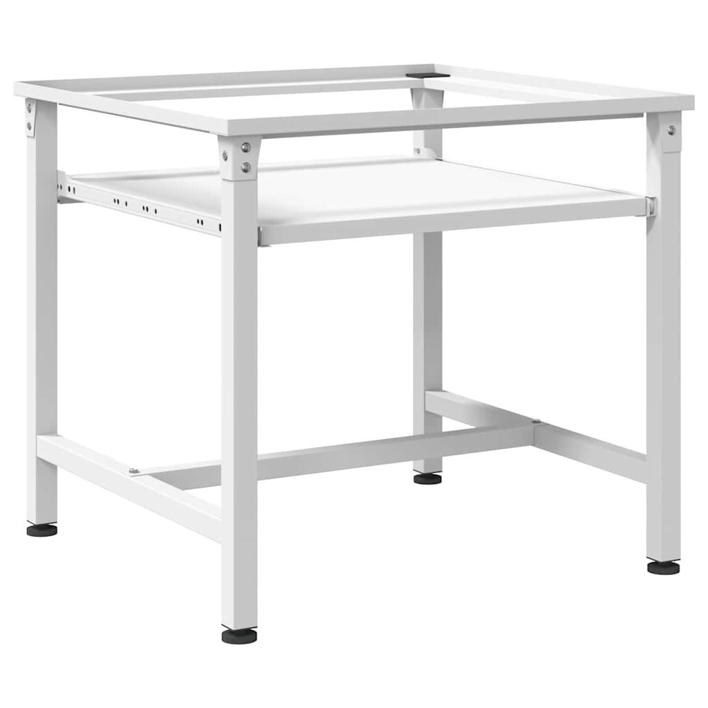 vidaXL Wasmachineverhoger met schap - Wit (33% korting)
