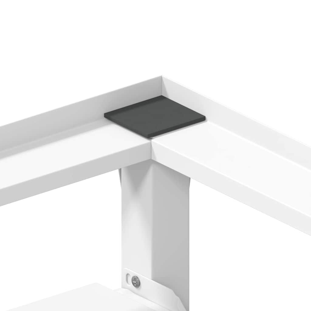 vidaXL Wasmachineverhoger met schap - Wit (33% korting)