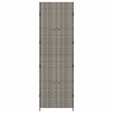 VidaXL Tuinkast Poly Rattan Grijs 59x40x180 cm - 34% Korting