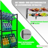 Drankrattenrek met Wijnrek - Antracietgrijs | 59% Korting!