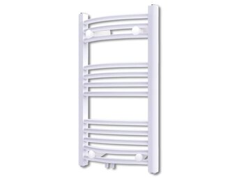 VidaXL Handdoekradiator Curve Wit - 500x764mm (59% Korting)