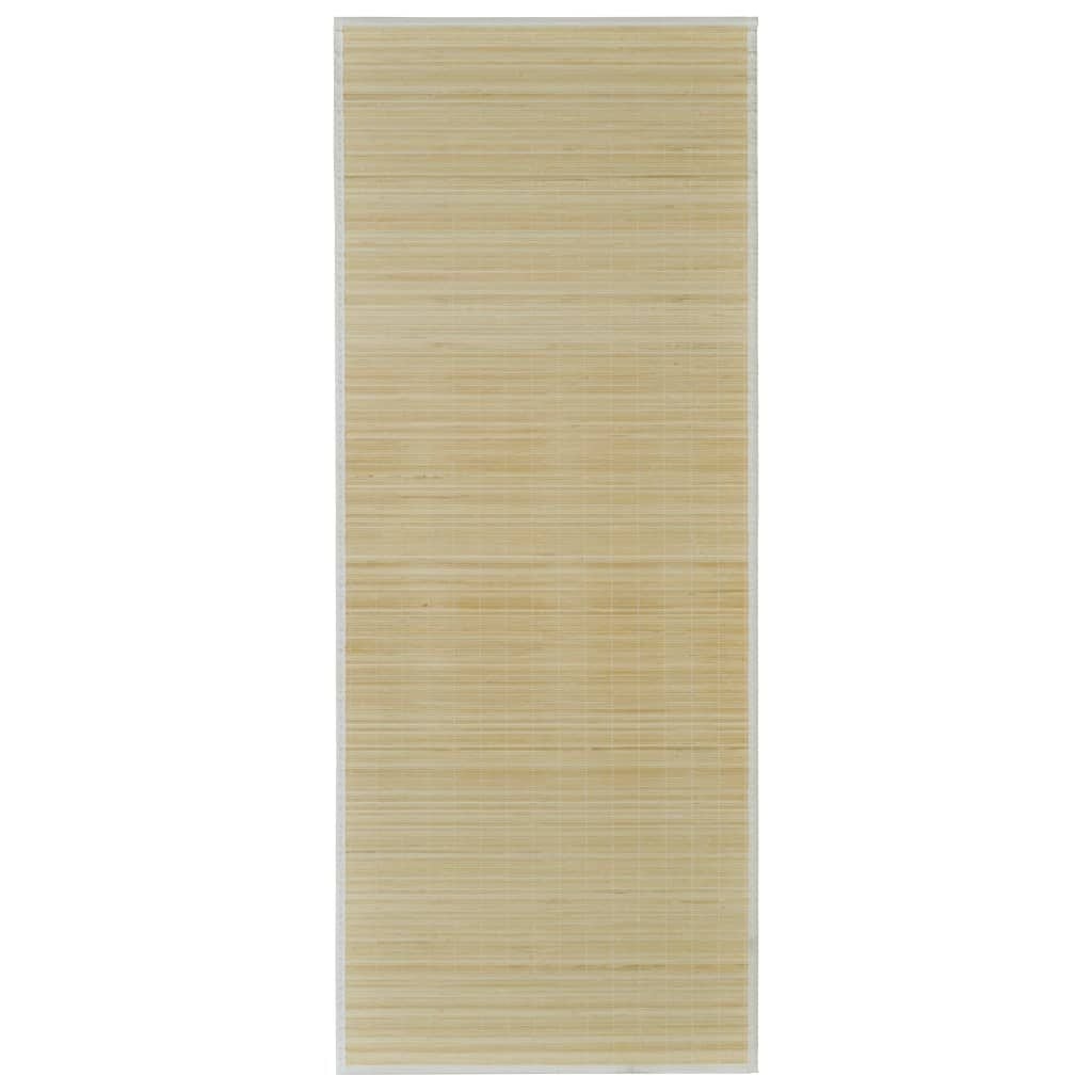 vidaXL Bamboe Tapijt 100x160 cm Naturel - 33% Korting