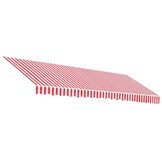 vidaXL Vervangingsdoek Luifel Rood/Wit - 51% Korting!