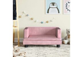 VidaXL Kinderbank Fluweel Roze - 33% Korting!