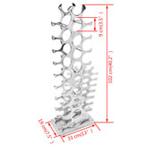 vidaXL Wijnrek Aluminium Zilver - 34% Korting