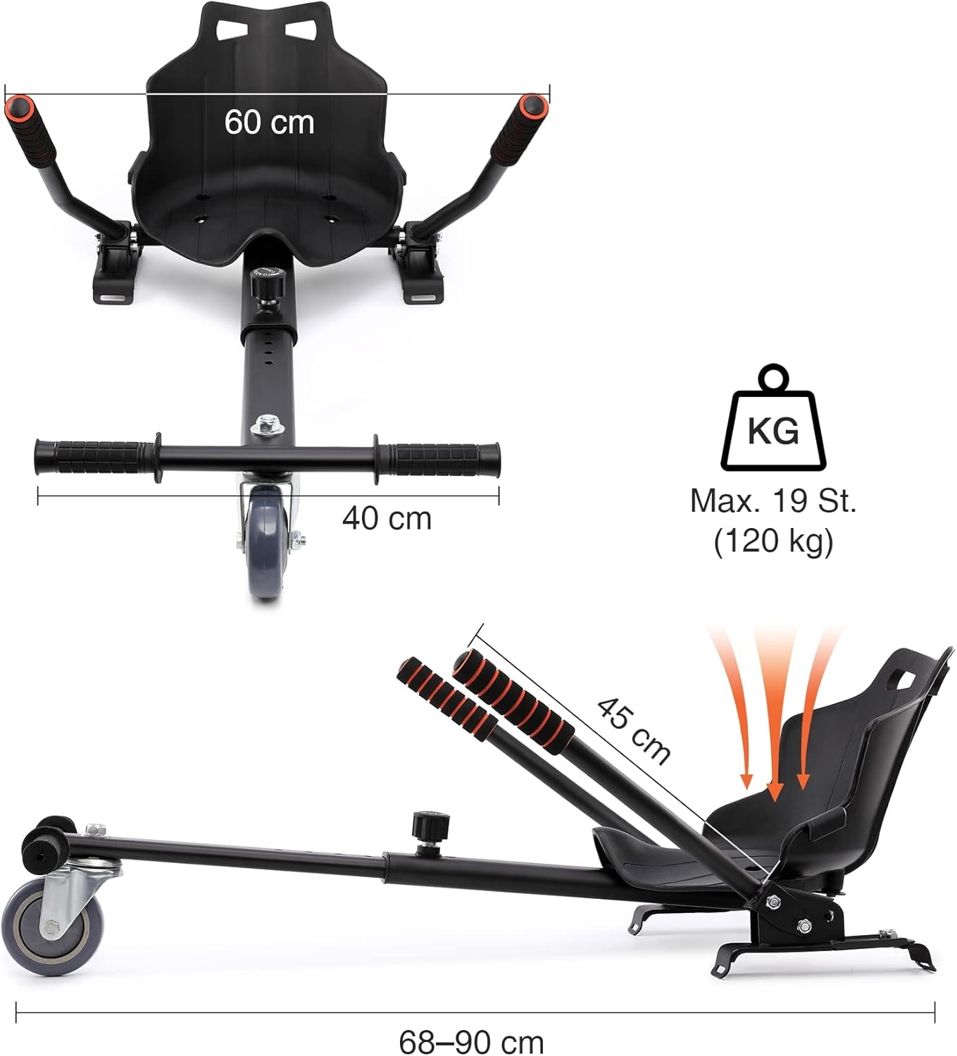 CO-Z Hoverkart Zitje - 1% Korting!