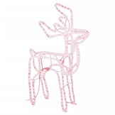 VidaXL Kerstfiguur Rendier Warmwit 76x42x87 cm - 51% Korting!