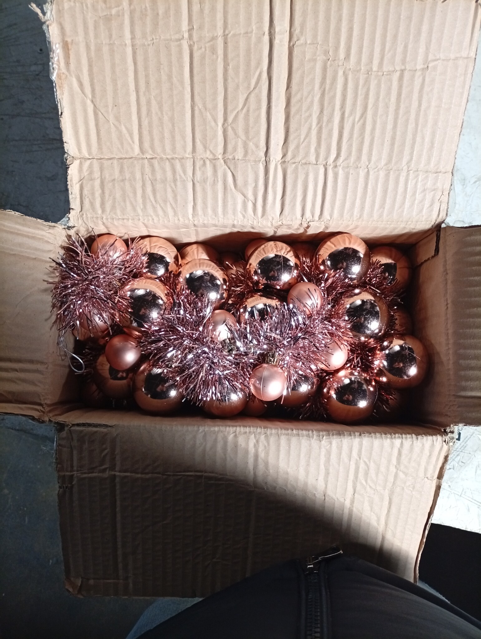 VidaXL Kerstbal Guirlande Rose Gold 186 cm - 54% Korting