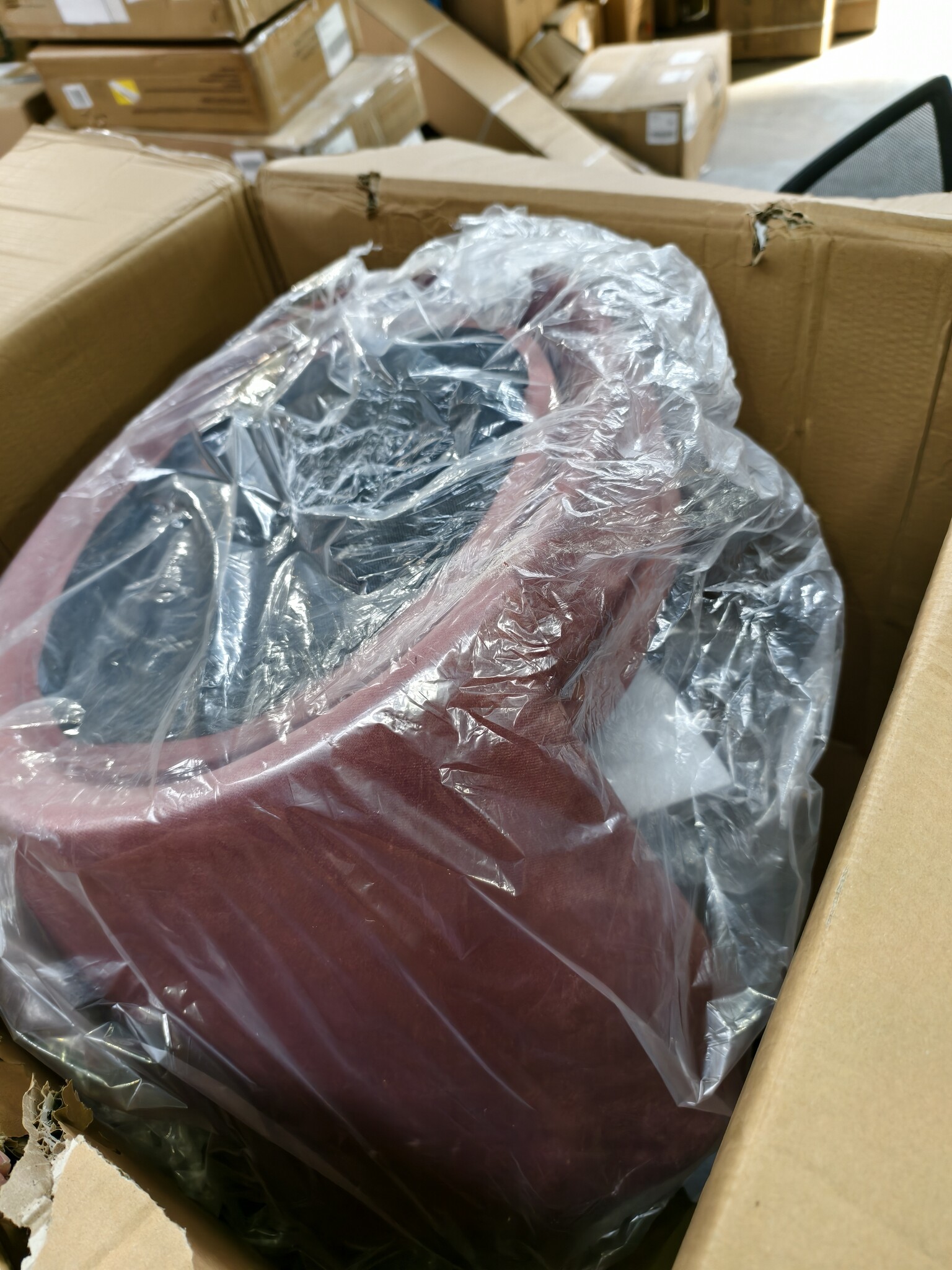 Schelp Fauteuil Velvet Roze met Gouden Poten - 39% Korting