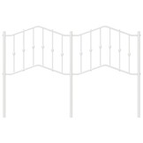 vidaXL Hoofdbord Metaal Wit 140 cm - 29% Korting