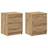 VidaXL Nachtkastjes (2 stuks) Artisan Oak - 33% Korting