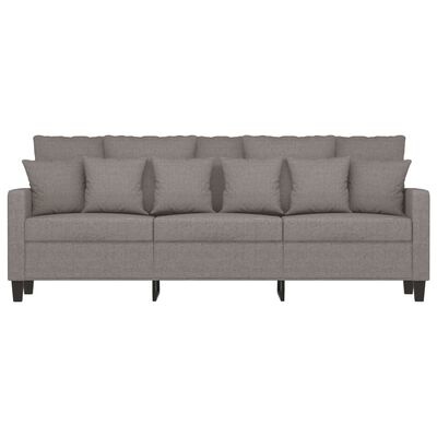 vidaXL Driezitsbank Taupe Stof - 34% Korting!