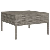 vidaXL 2-delige Loungebank met kussens - Poly rotan Grijs (33% korting)